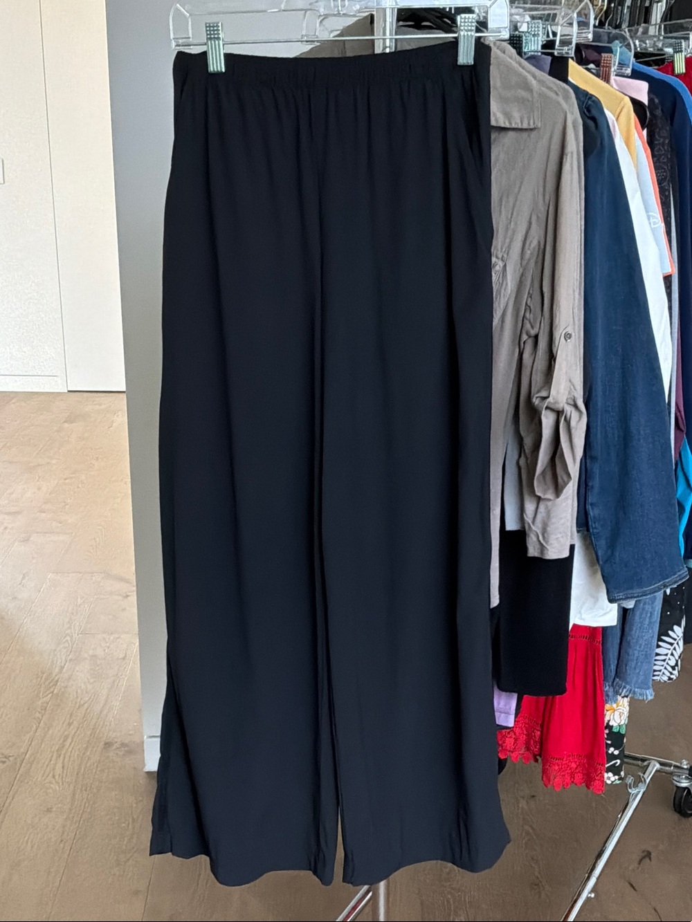 Black Wide-Leg pants from Alo yoga